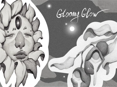 Custom unique black & white tattoo from a professional artist