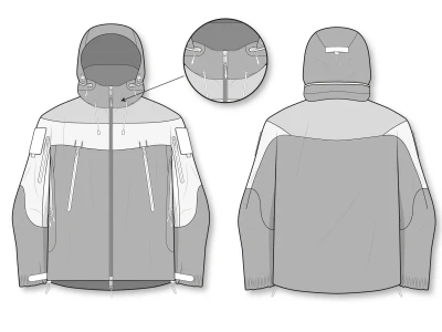 A FASHION FLAT SKETCH / CAD TECHNICAL DRAWING
