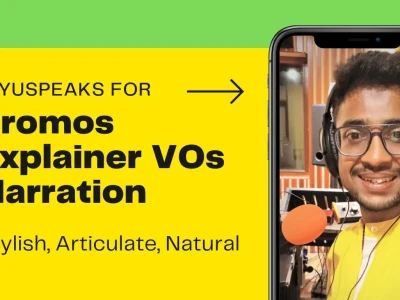 Male Indian english and hindi voiceover within 24 hours