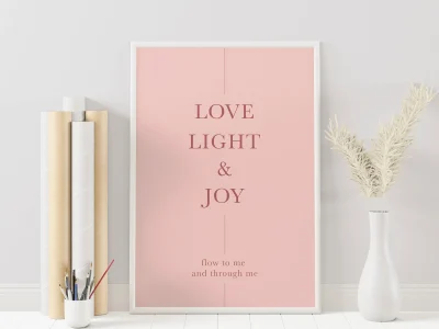 An aesthetic motivational poster design