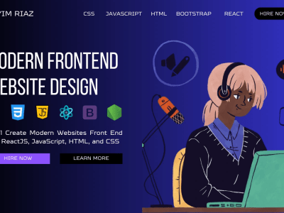 Modern websites front end with reactjs, javascript, HTML, and CSS | Upwork