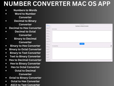 MacOS SwiftUI & Swift Number Converter App