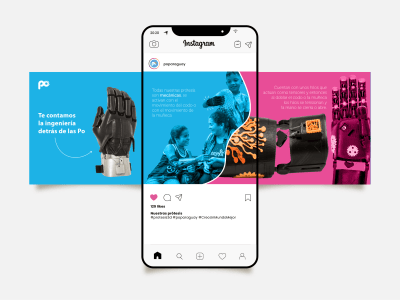 A social media carousel