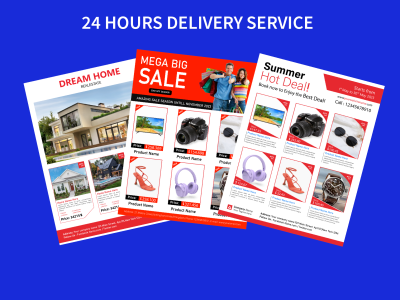 Product sell sheet, line sheet, one pager in 24 hours