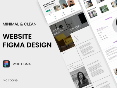 A minimal and modern website design in Figma | Upwork
