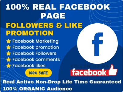 Get Real Facebook Page with 2k+ Followers and Like Lifetime Guaranteed