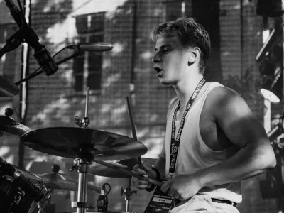 A studio-quality beat or metal, indie, pop song.