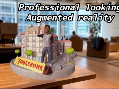 An AR experience (web-based augmented reality)