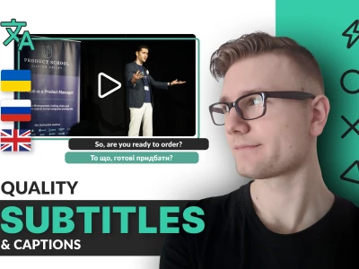 Great subtitles or captions in ukrainian, russian and english