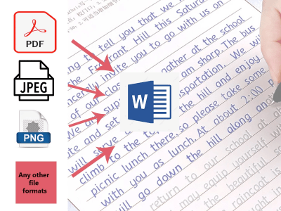 I can convert your files to Ms Word
