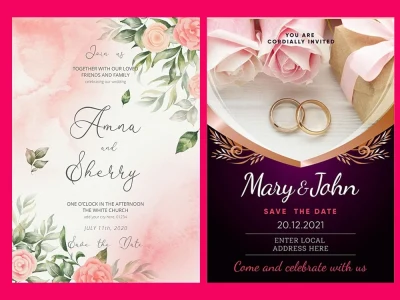 Personalized wedding, Birthday,Invitation, with Your own Photos and Wording