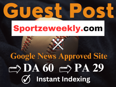 Guest post on Sportzweekly, Sportzweekly.com DA 60