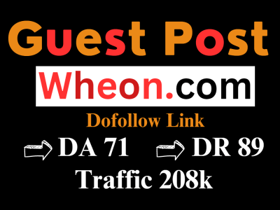 Dofollow guest post on Wheon | Wheon.com DA 71