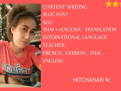 An excellent voice-over in Thai for  male , female , kids