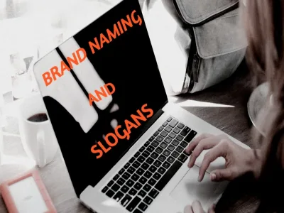 A memorable, unique, and catchy brand name and slogan for your business.
