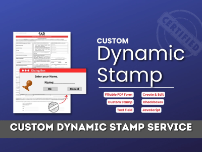 Custom Dynamic PDF Stamp or Fillable PDF Form | Upwork