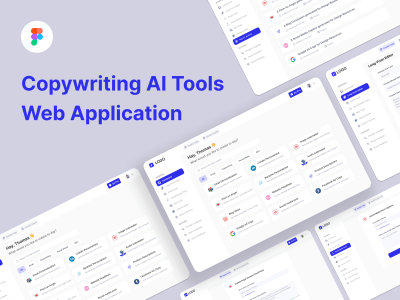 Copywriting AI Tools Web Application Design in Figma