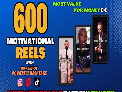 600 motivational videos for Instagram reels, youtube shorts, TikTok