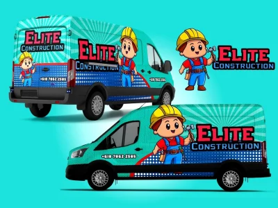 Awesome car, van, truck wrap and vehicle wrap design or vehicle sticker.