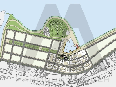 A 2D drawing of your urban design project
