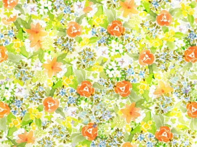 A unique hand drawn watercolor seamless pattern
