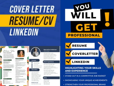 In 24 hrs Professional ATS Resume/CV, Cover Letter | LinkedIn Optimization