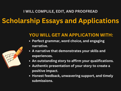 A compelling scholarship essay and scholarship application