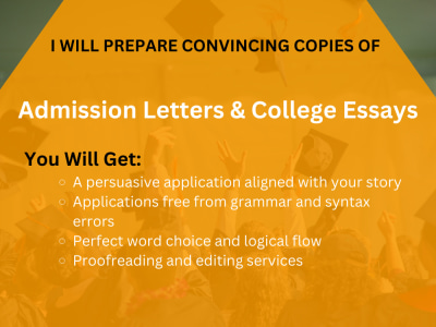 Convincing copies of college essays and admission letters