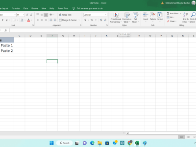 Copy and Past data as you desire