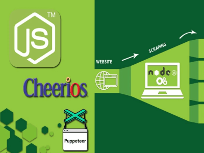 A script using Node.Js with Puppeteer Cheerio