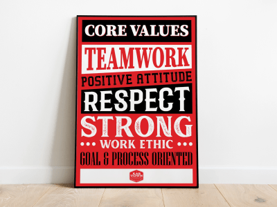Typography wall art poster