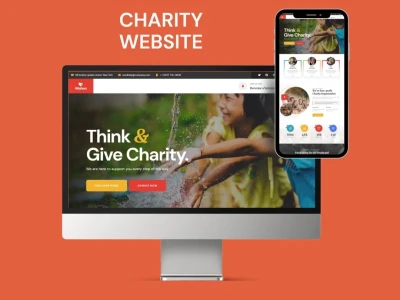 A nonprofit website, charity website, donation website, ngo website design
