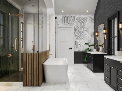 Bathroom design|Bathroom Rendering|3d floor plan