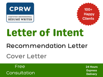 Professional Letter of Intent and Cover Letter