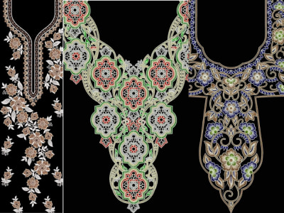 Digitize embroidery designs also patches,3drepeat patterns,designs in emb