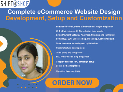 Shift4shop/3dcart Website Development and Customization