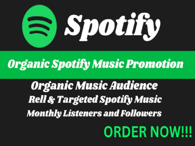 An organic, USA targeted Spotify promotion