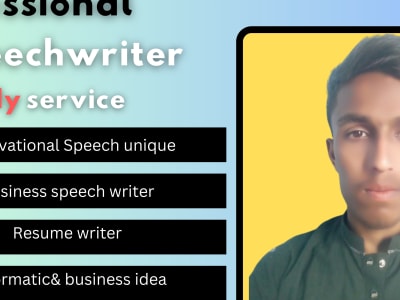 Unique and business speech writer