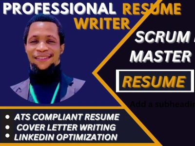 Professional scrum master resume, agile resume, product owner, pmp resume