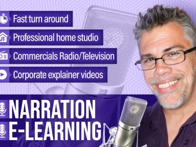 A professional voice over with a quick turnaround.
