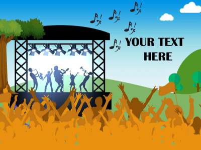 A festival invitation ticket design within 24 hours