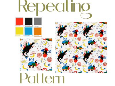 Unique kids outfit pattern, fabric pattern, cute design pattern