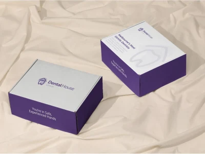 A Beautiful custom mailing box with 3d mockup