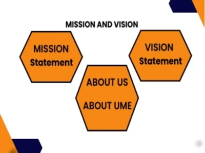 Mission and vision statement, company intro, core values and about us