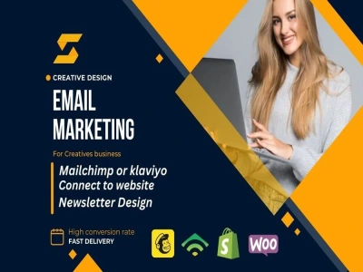 Mailchimp or klaviyo Email Marketing Template design, Automation Newsletter