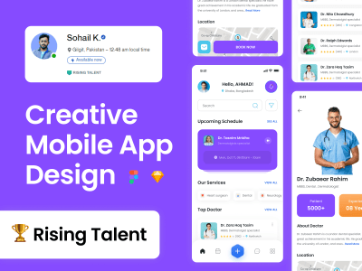 Mobile app ui / app ui design / mobile ui ux designer in Figma