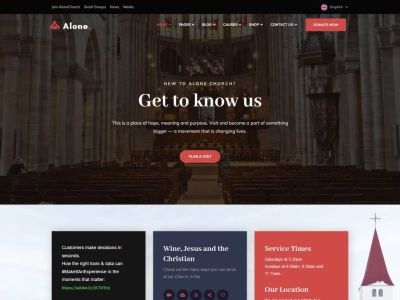 Political website, nonprofit, campaign website, charity, church website