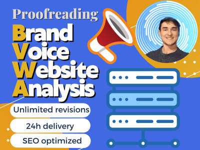 A detailed analysis of your brand voice and the quality of your website!