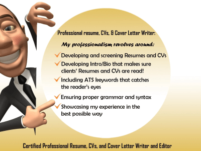 Resume, CV, and Cover Letter writing services