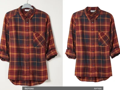 An Invisible Mannequin/Neck Joint/Dummy Remove/Clothing Retouch